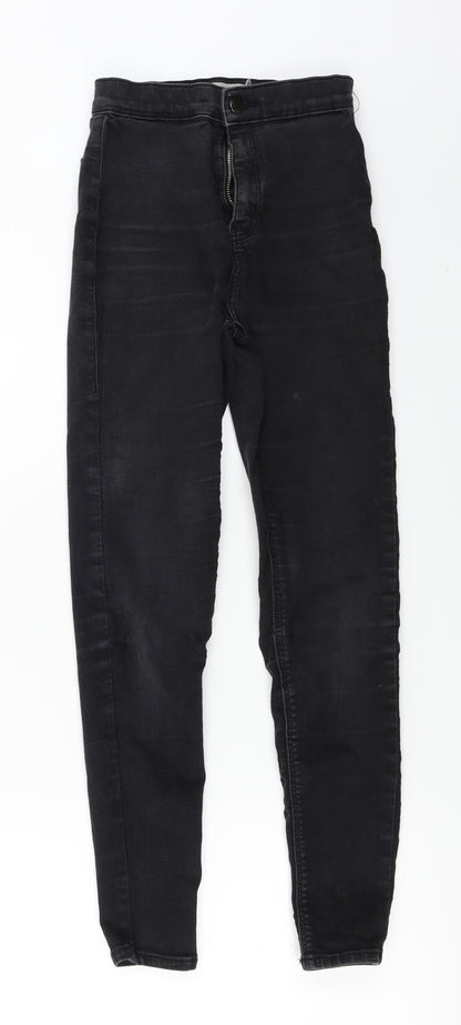 Topshop  Womens Black   Straight Jeans Size 26 in L30 in