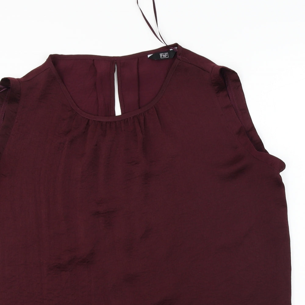 F&F  Womens Purple   Basic Blouse Size 12
