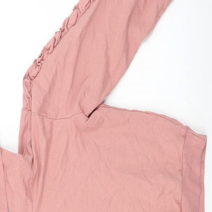 Select  Womens Pink   Pullover Hoodie Size S
