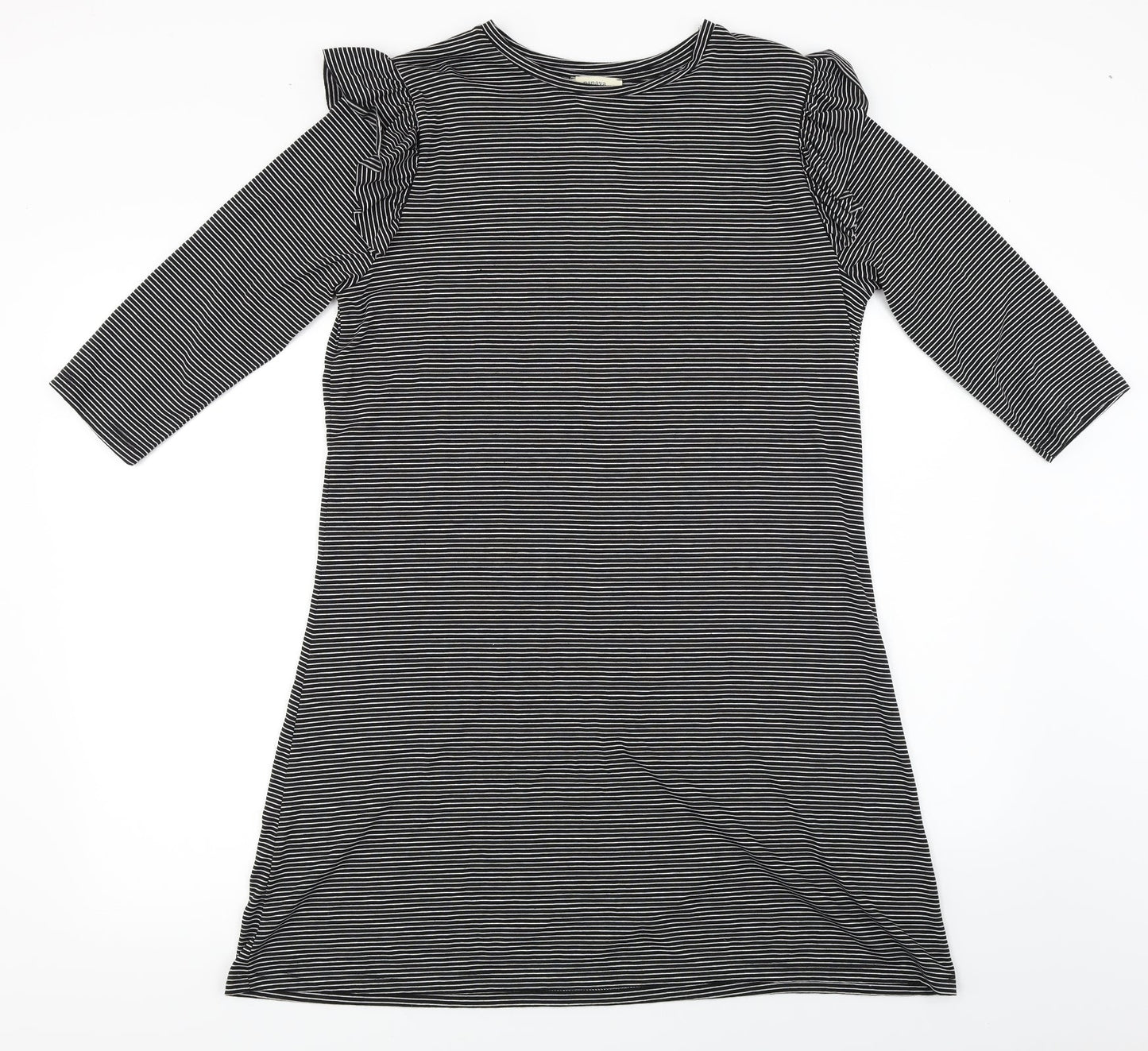 Papaya  Womens Black Striped  A-Line  Size 12