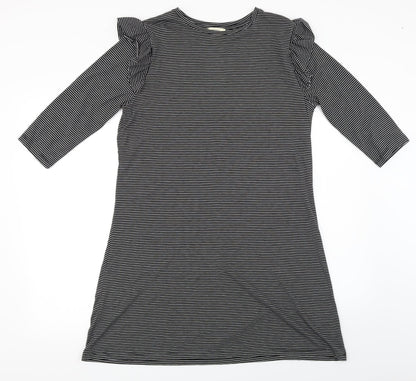 Papaya  Womens Black Striped  A-Line  Size 12