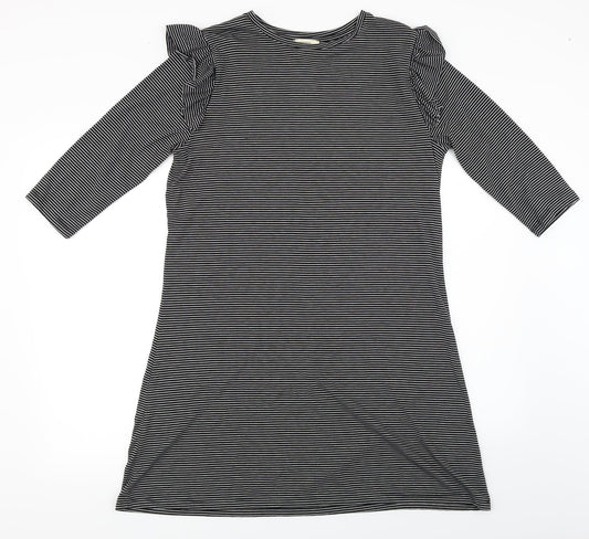 Papaya  Womens Black Striped  A-Line  Size 12