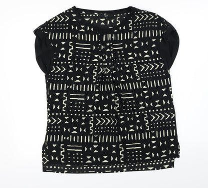 Womens UK Size 14 NEXT Black Basic T-Shirt