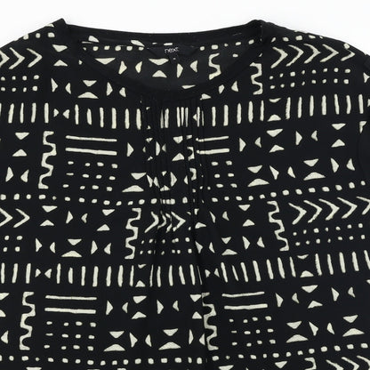 Womens UK Size 14 NEXT Black Basic T-Shirt