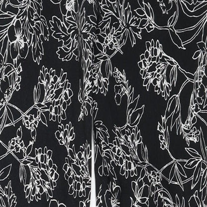 George  Womens Black Floral  Straight Jeans Size 8 L26 in