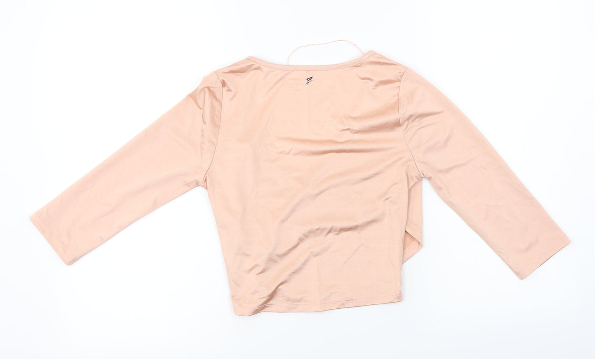 Back view of WorkOut women’s pink jumper, size UK 10