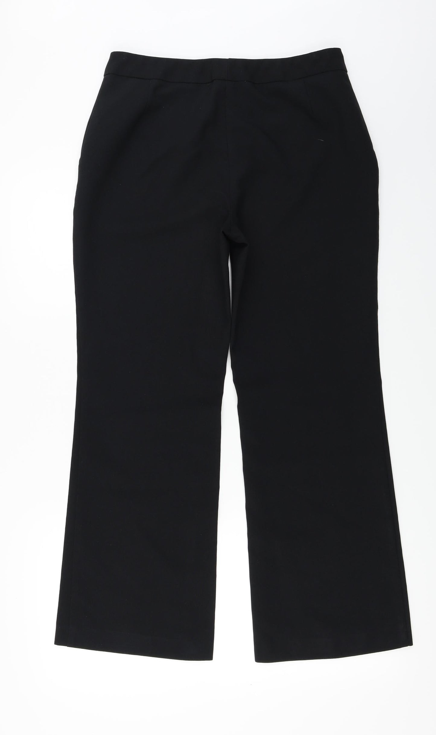 Womens UK Size 12 Marks and Spencer Regular Fit  Black Trousers