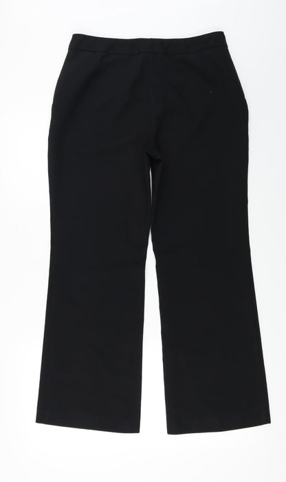 Womens UK Size 12 Marks and Spencer Regular Fit  Black Trousers