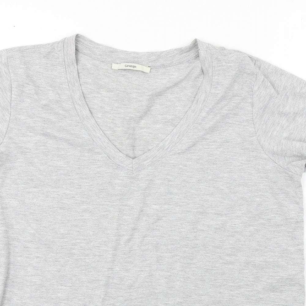George  Womens Grey   Basic T-Shirt Size 12
