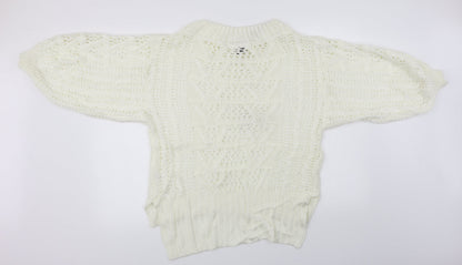 Back view of Preworn women’s ivory jumper, size XL