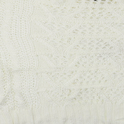 Brand and care label for Preworn women’s ivory jumper, size XL