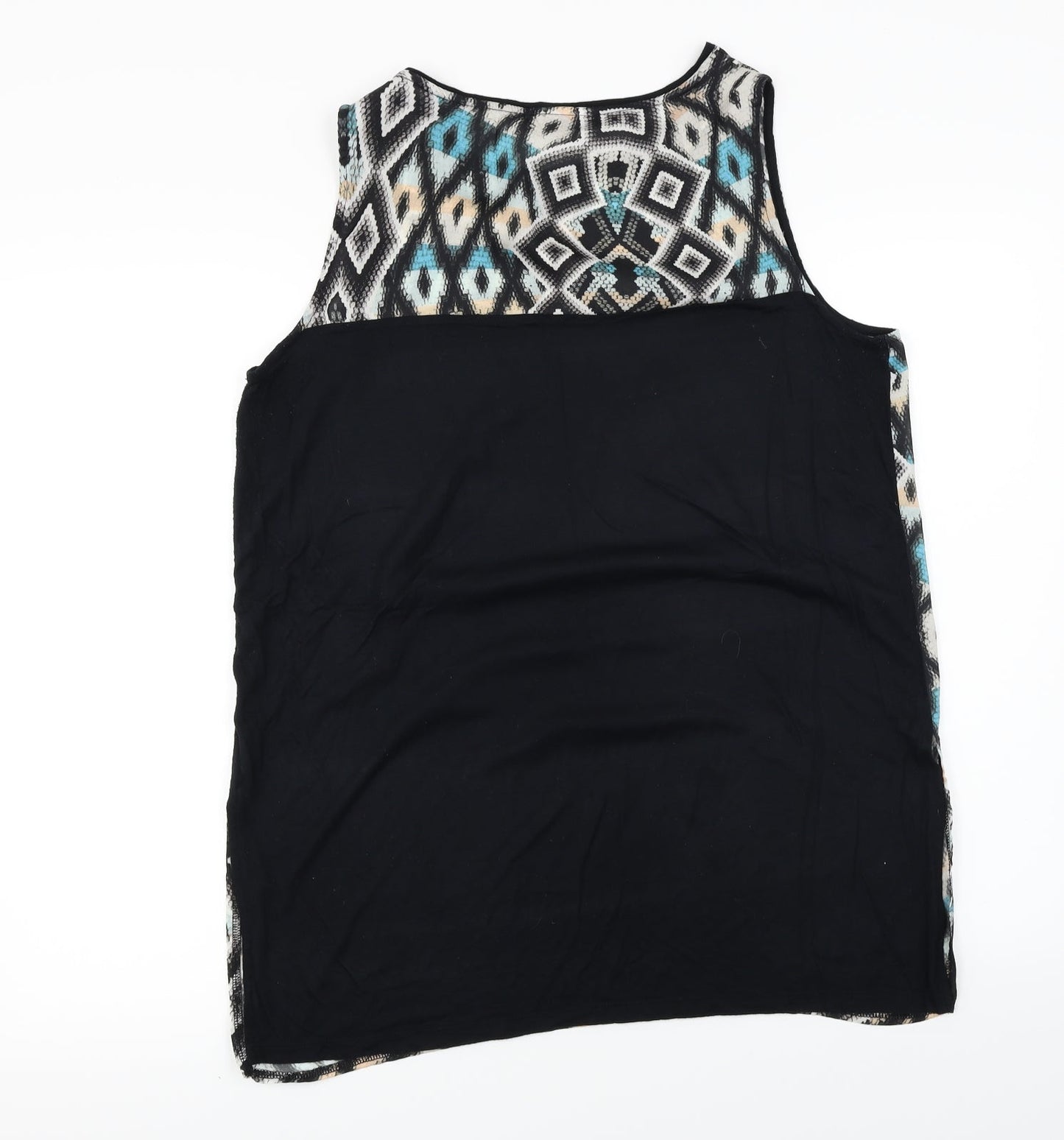 Womens UK Size 16 Warehouse Black Basic Blouse