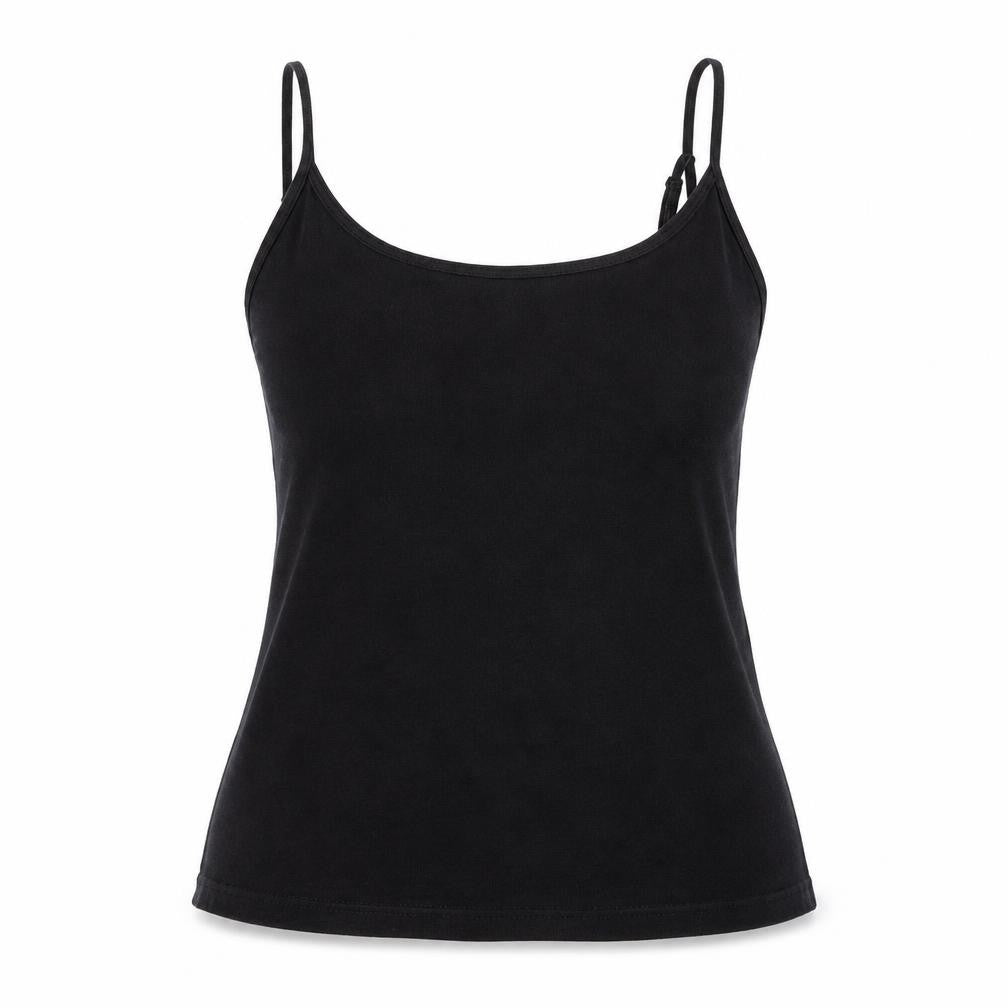 Womens UK Size 16 Papaya Black Basic T-Shirt