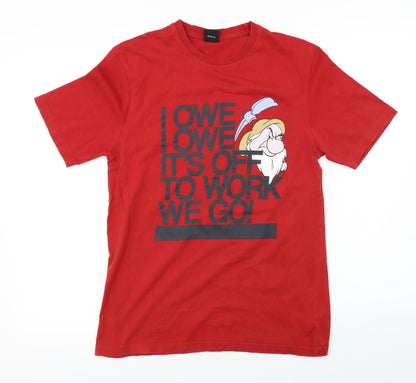 George  Womens Red   Basic T-Shirt Size S