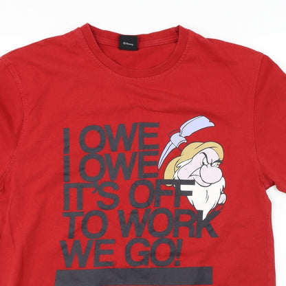 George  Womens Red   Basic T-Shirt Size S