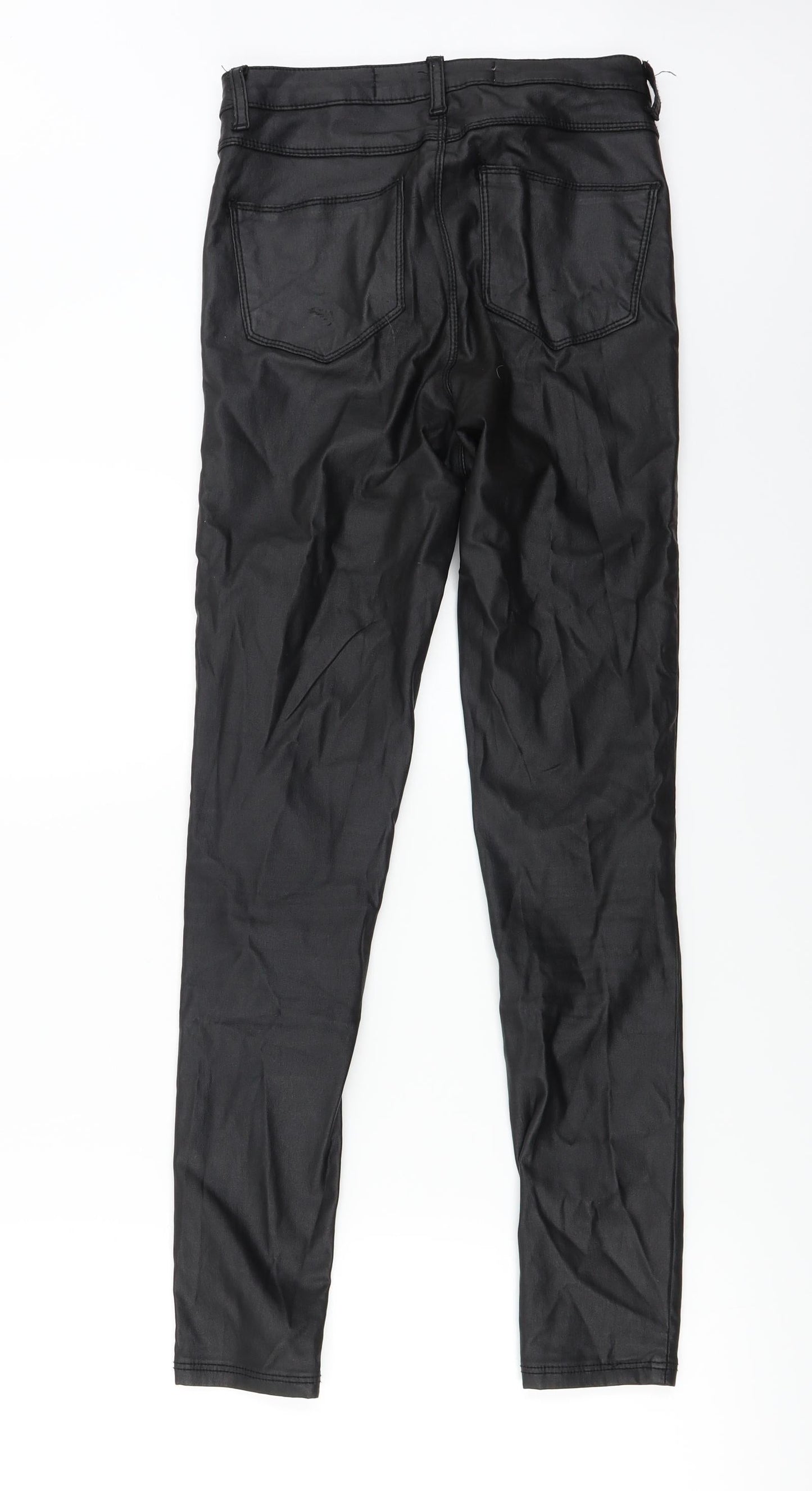 Womens UK Size 10 denim co Regular Fit  Black Trousers