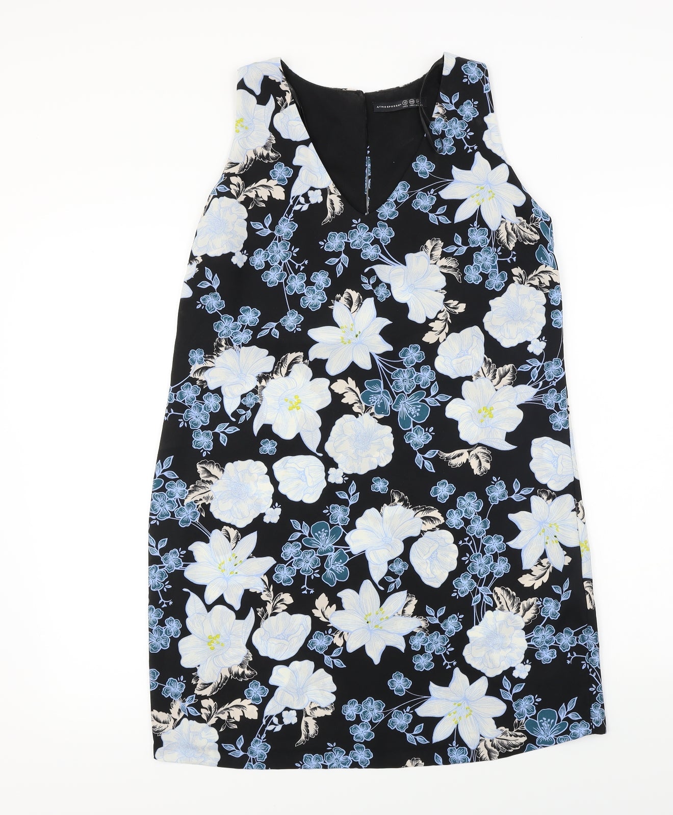 Atmosphere  Womens Black Floral  A-Line  Size 12