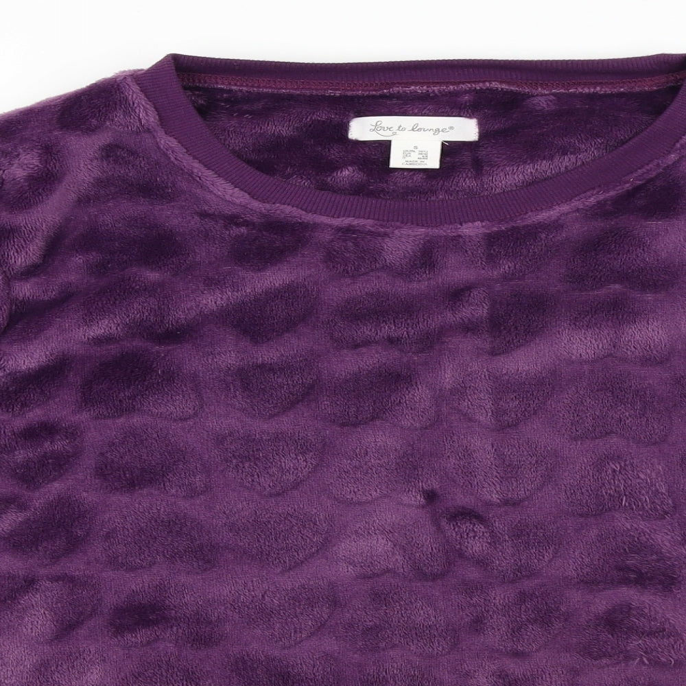 love to lounge   Womens Purple   Pullover Jumper Size S