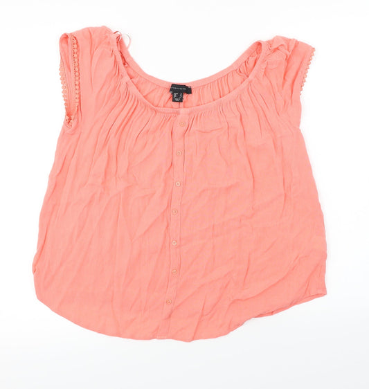 Womens UK Size 12 Atmosphere Pink Basic Blouse