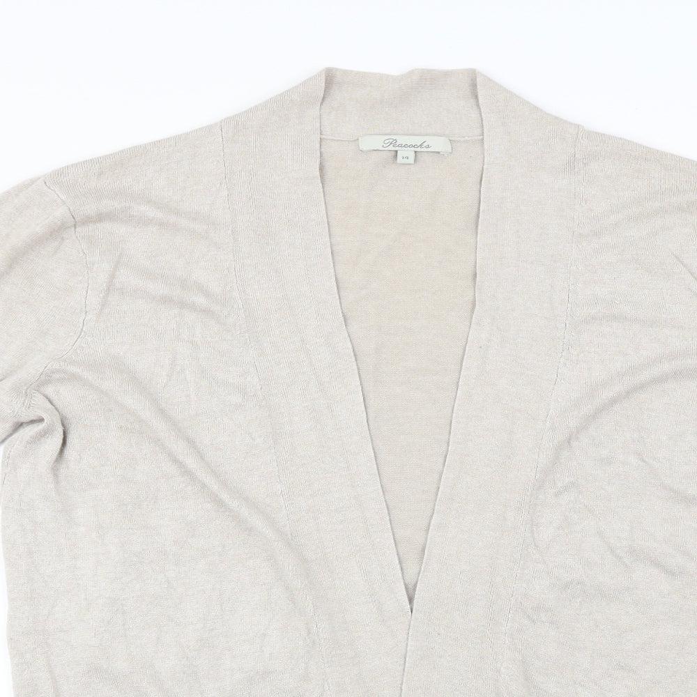 Peacocks  Womens Beige   Cardigan Jumper Size 14