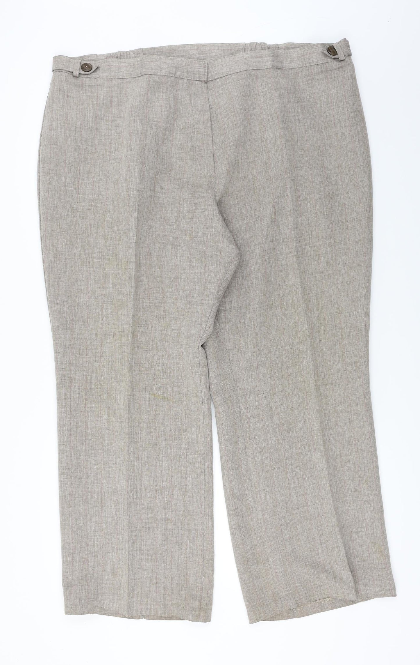 Womens UK Size 20 Marks and Spencer Regular Fit  Brown Trousers