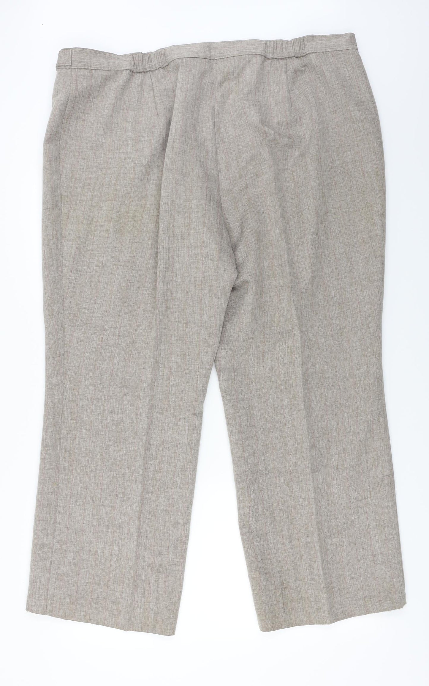 Womens UK Size 20 Marks and Spencer Regular Fit  Brown Trousers