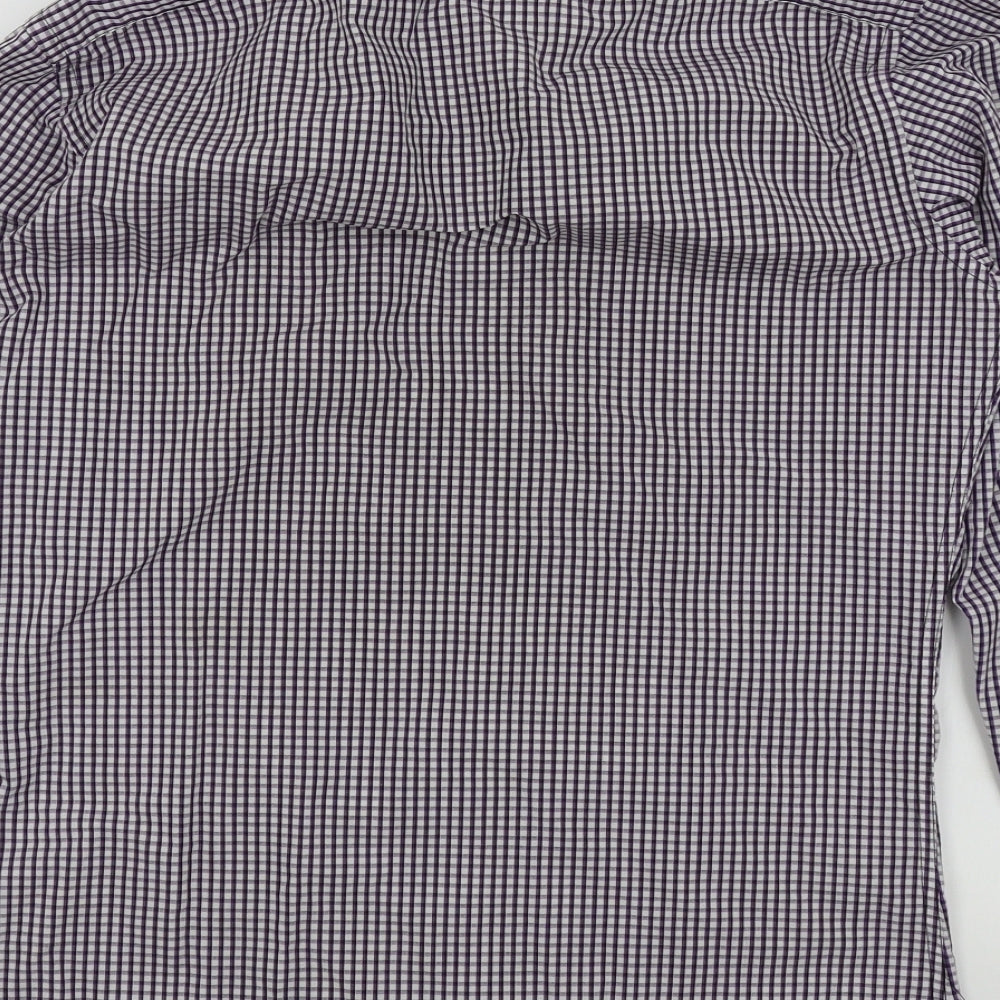 Mens UK Size 38 NEXT Purple  Button-Up Long Sleeve Casual Shirt