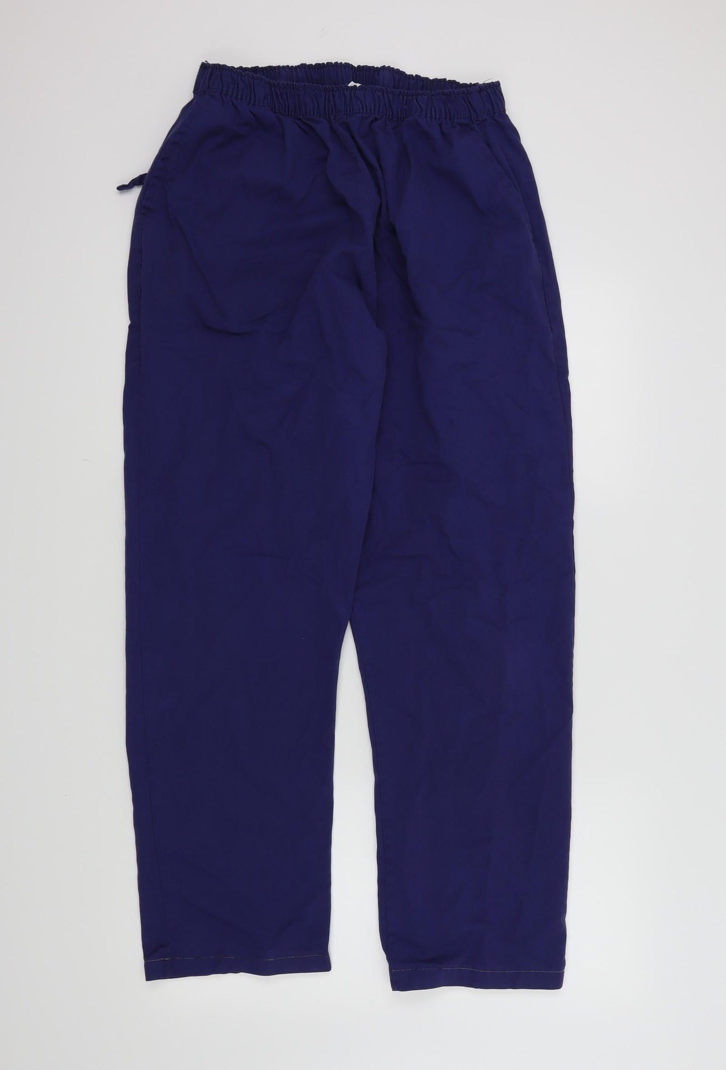 Womens UK Size L Preworn Regular Fit  Blue Trousers