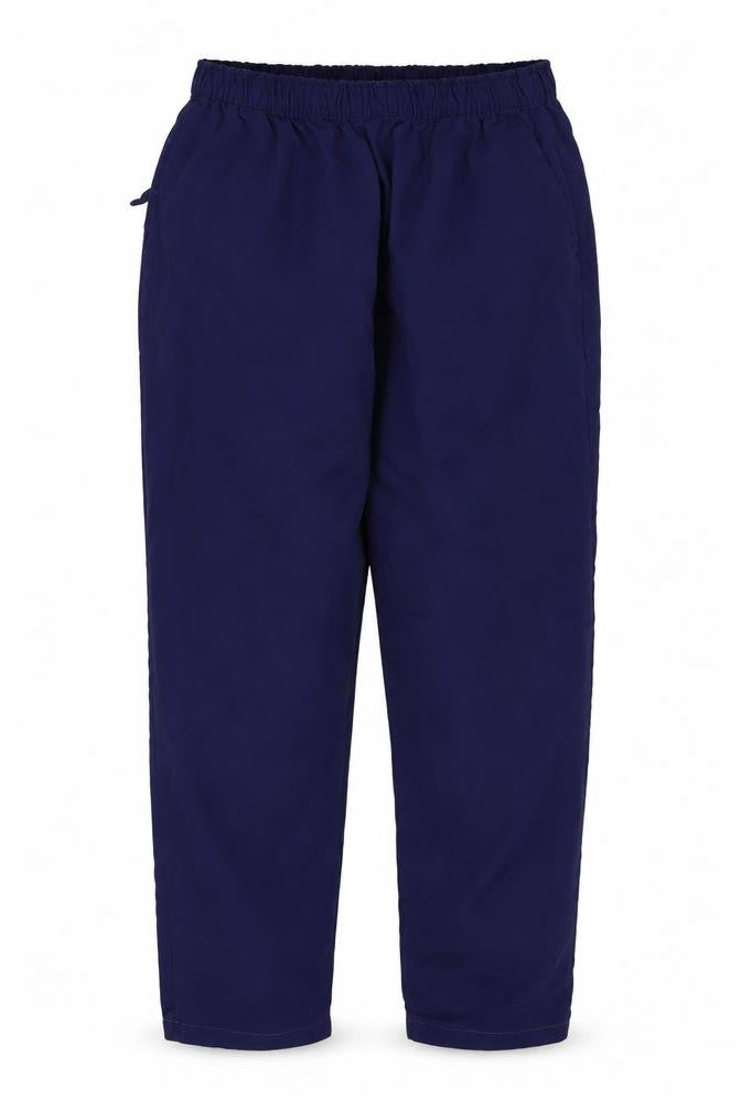 Front view of Preworn women’s blue trousers, size L, 29-inch leg