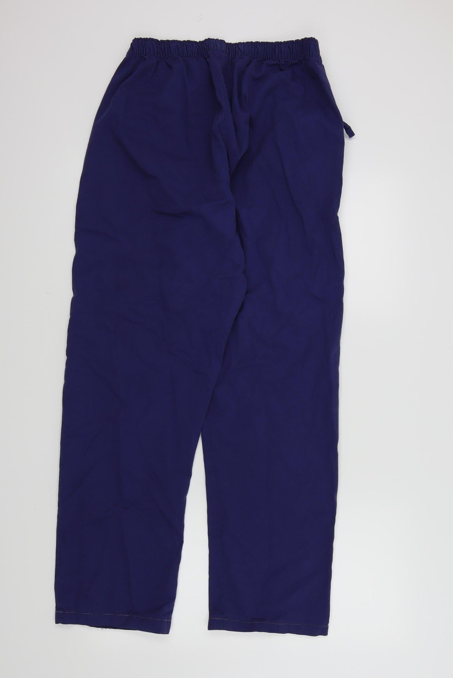 Womens UK Size L Preworn Regular Fit  Blue Trousers