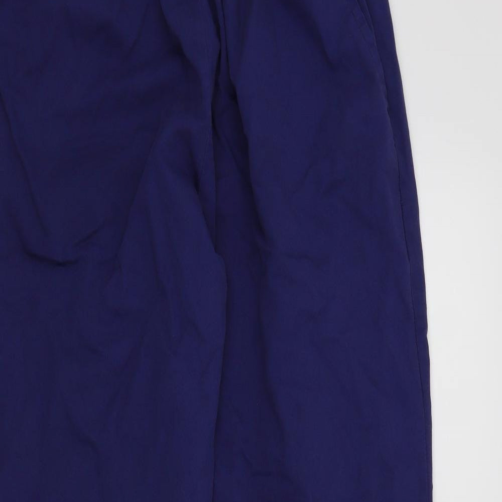 Womens UK Size L Preworn Regular Fit  Blue Trousers