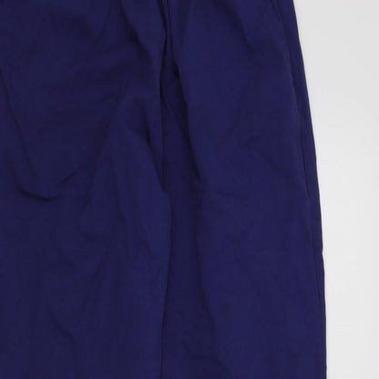 Womens UK Size L Preworn Regular Fit  Blue Trousers