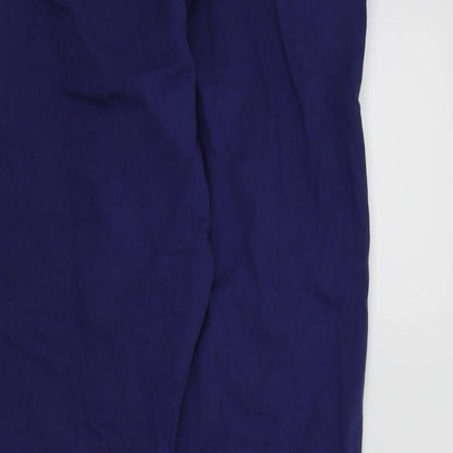 Womens UK Size L Preworn Regular Fit  Blue Trousers