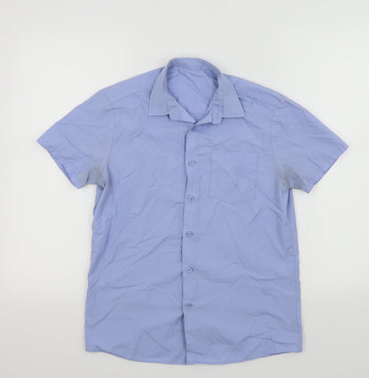 George Boys Blue   Basic Button-Up Size 12 Years