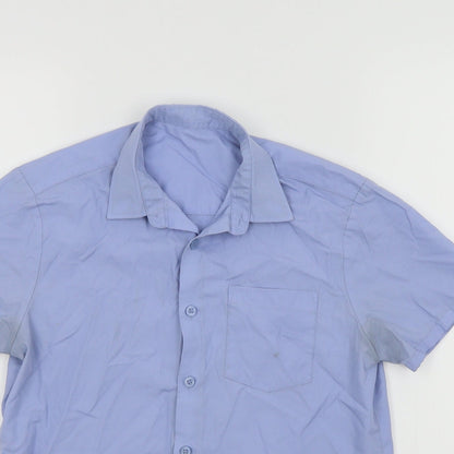 George Boys Blue   Basic Button-Up Size 12 Years