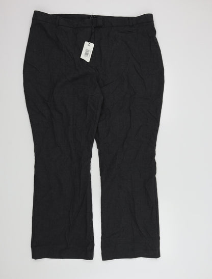Womens UK Size 20 in Soon Regular Fit  Grey Trousers