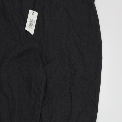 Womens UK Size 20 in Soon Regular Fit  Grey Trousers