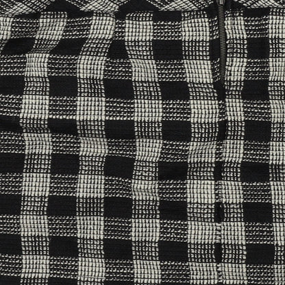 Gina Womens Black Check  A-Line Skirt Size 24 in