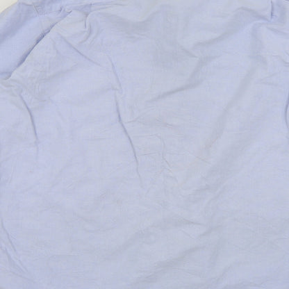 Charles Tyrwhitt Mens Blue    Button-Up Size L