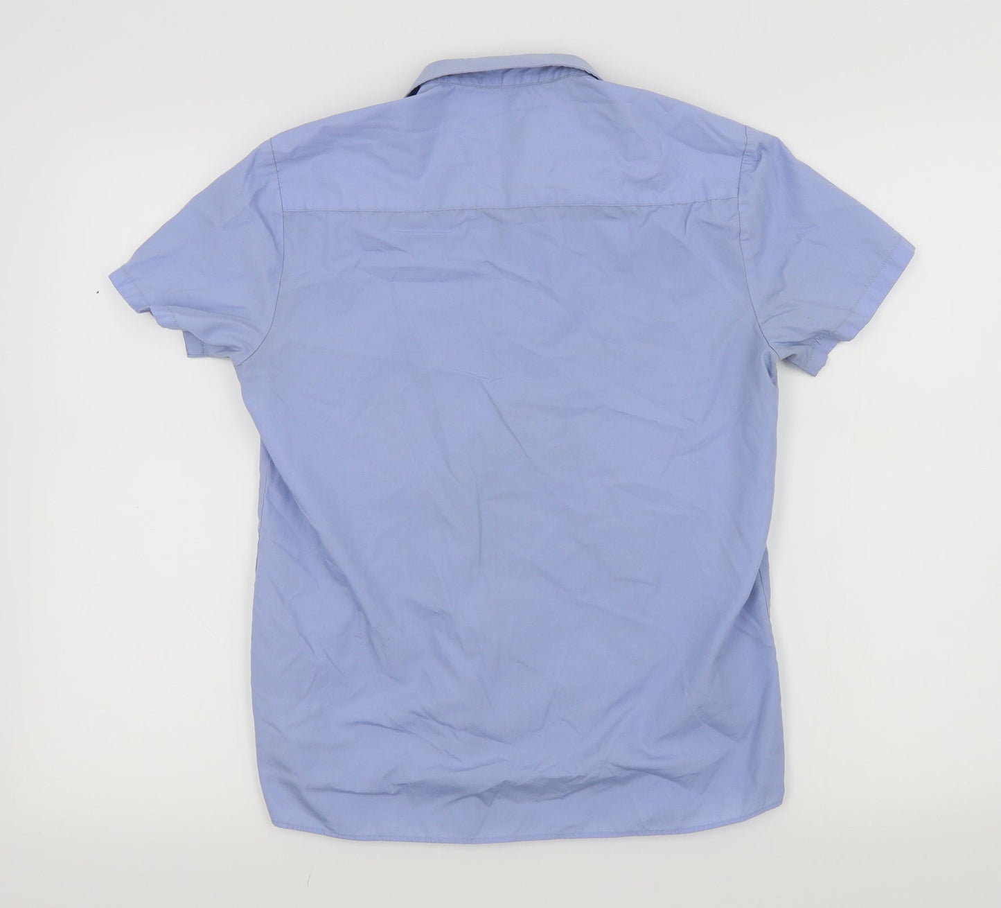 George Boys Blue   Basic Button-Up Size 12-13 Years  - school shirt