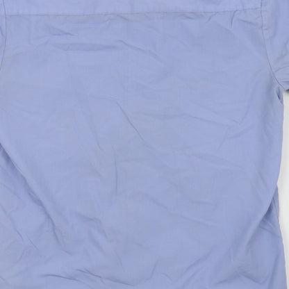George Boys Blue   Basic Button-Up Size 12-13 Years  - school shirt