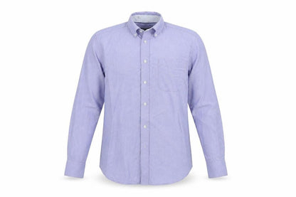 Mens UK Size 38 M&S Blue  Button-Up Long Sleeve Casual Shirt