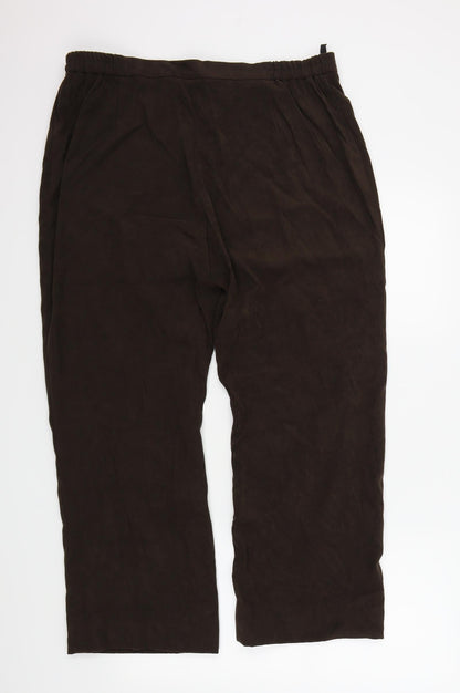 EWM Womens Brown   Trousers  Size 20 in L30 in
