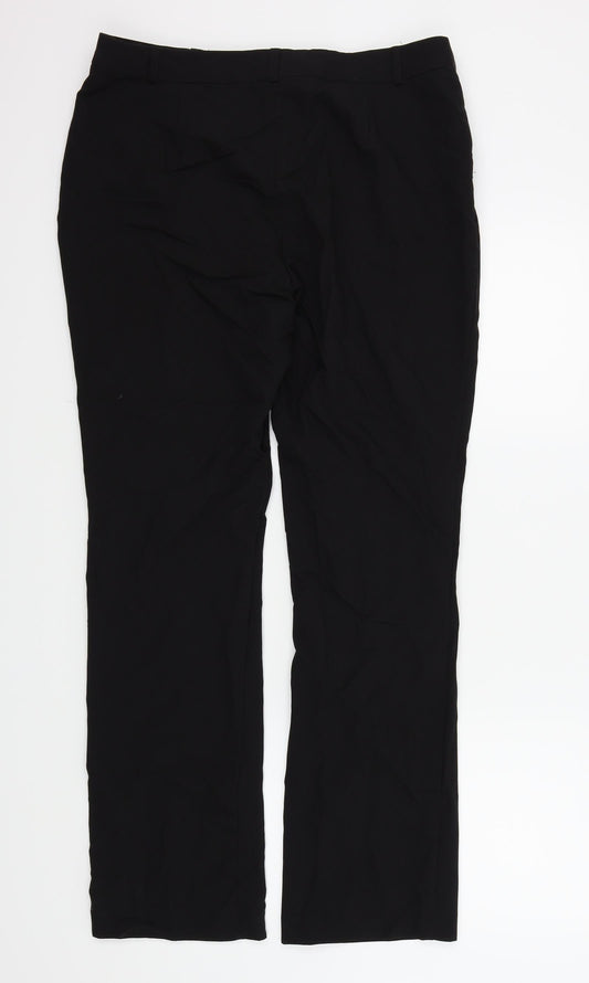 F&F Womens Black   Trousers  Size 14 L30 in