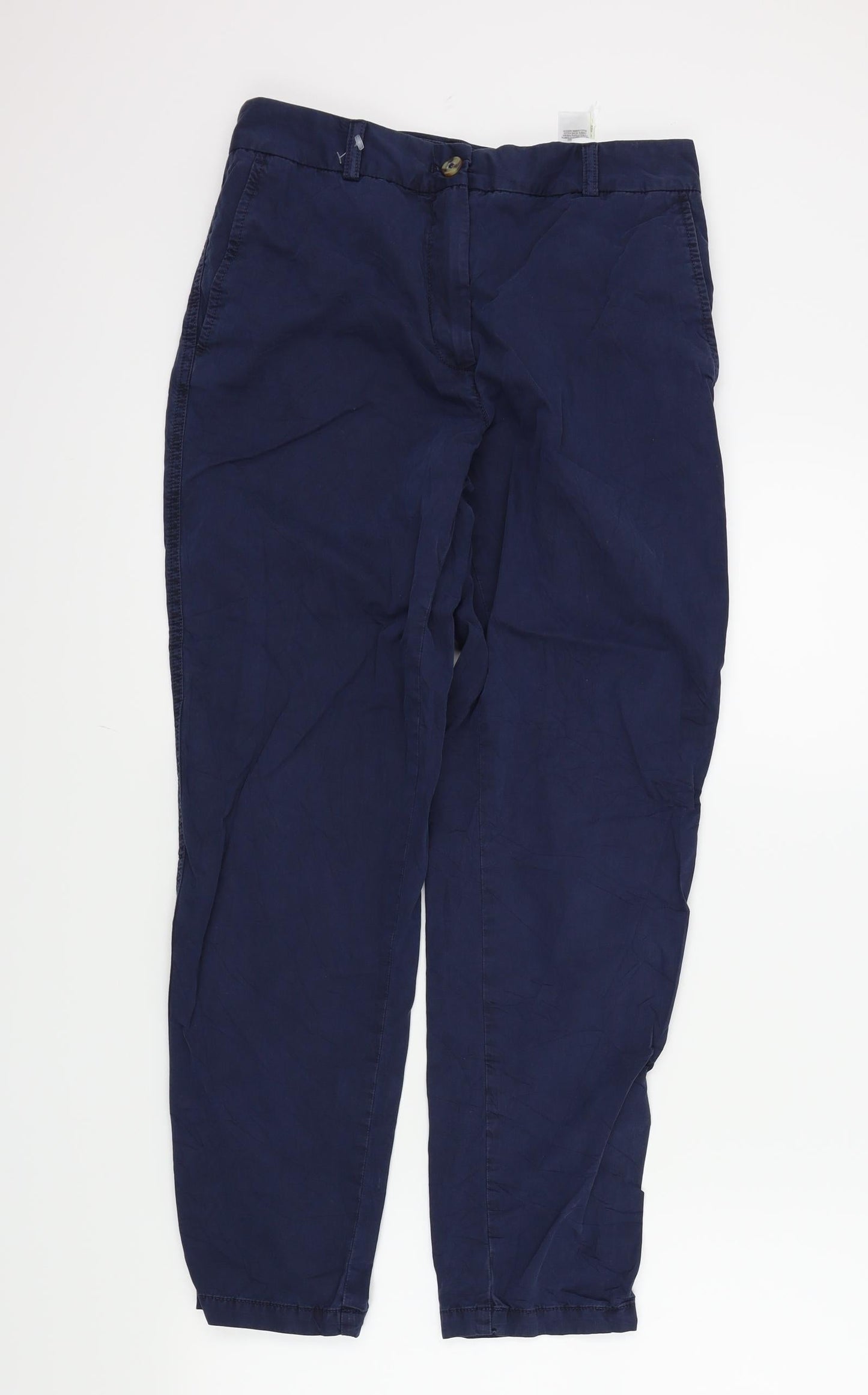 Womens UK Size 8 M&S Regular Fit  Blue Trousers