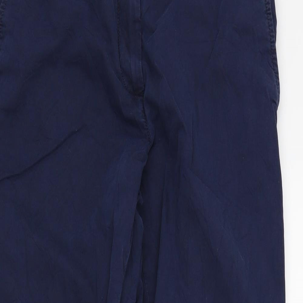 Womens UK Size 8 M&S Regular Fit  Blue Trousers