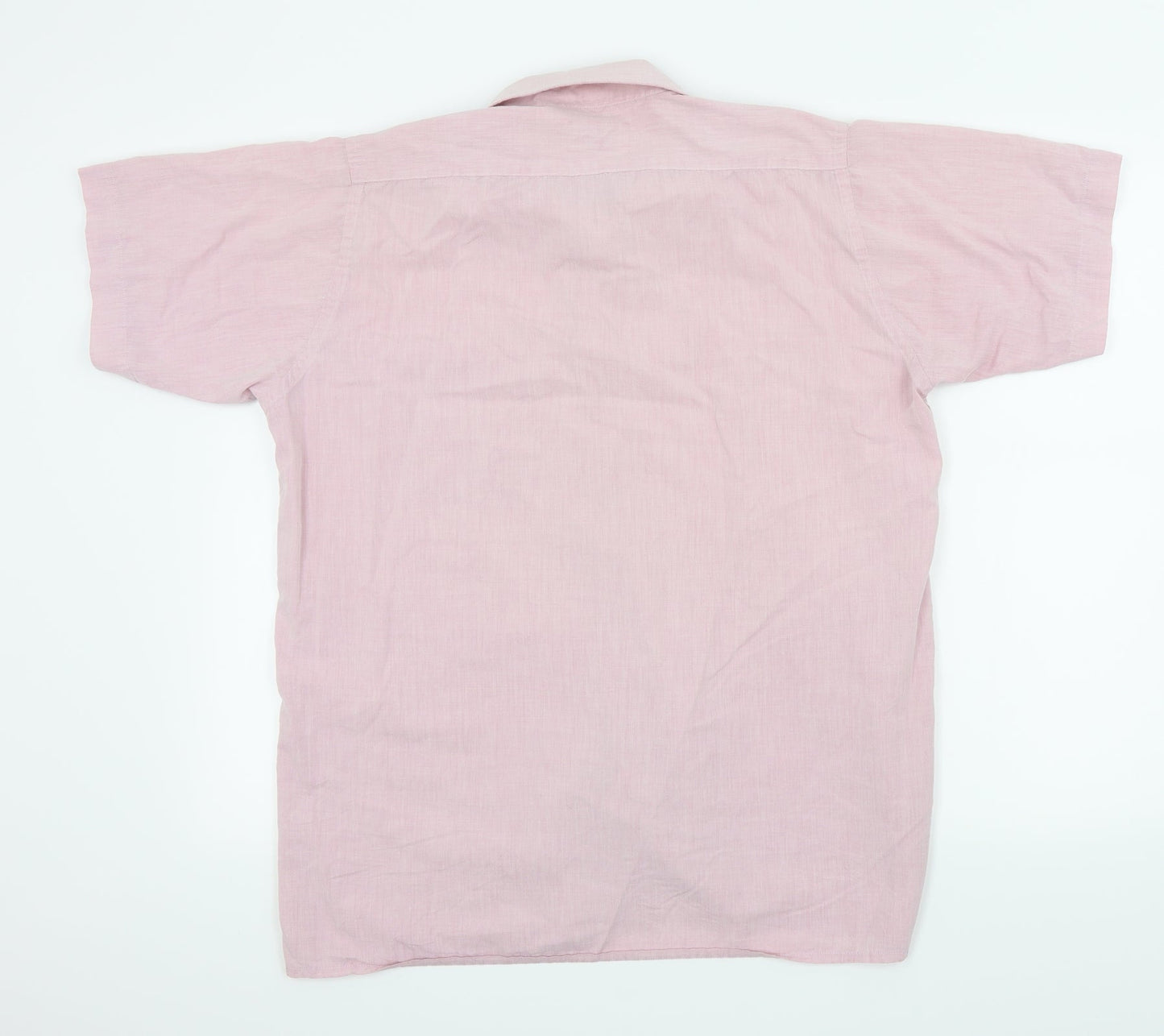 Mens UK Size M jonelle Pink  Button-Up Short Sleeve Casual Shirt