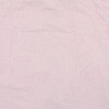 Mens UK Size M jonelle Pink  Button-Up Short Sleeve Casual Shirt