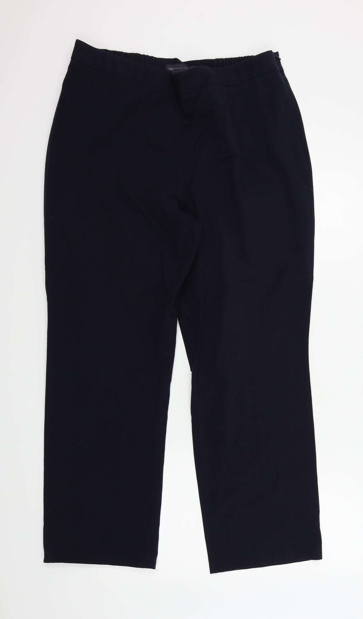 M&S Womens Blue   Sweatpants Trousers Size 16 L27 in
