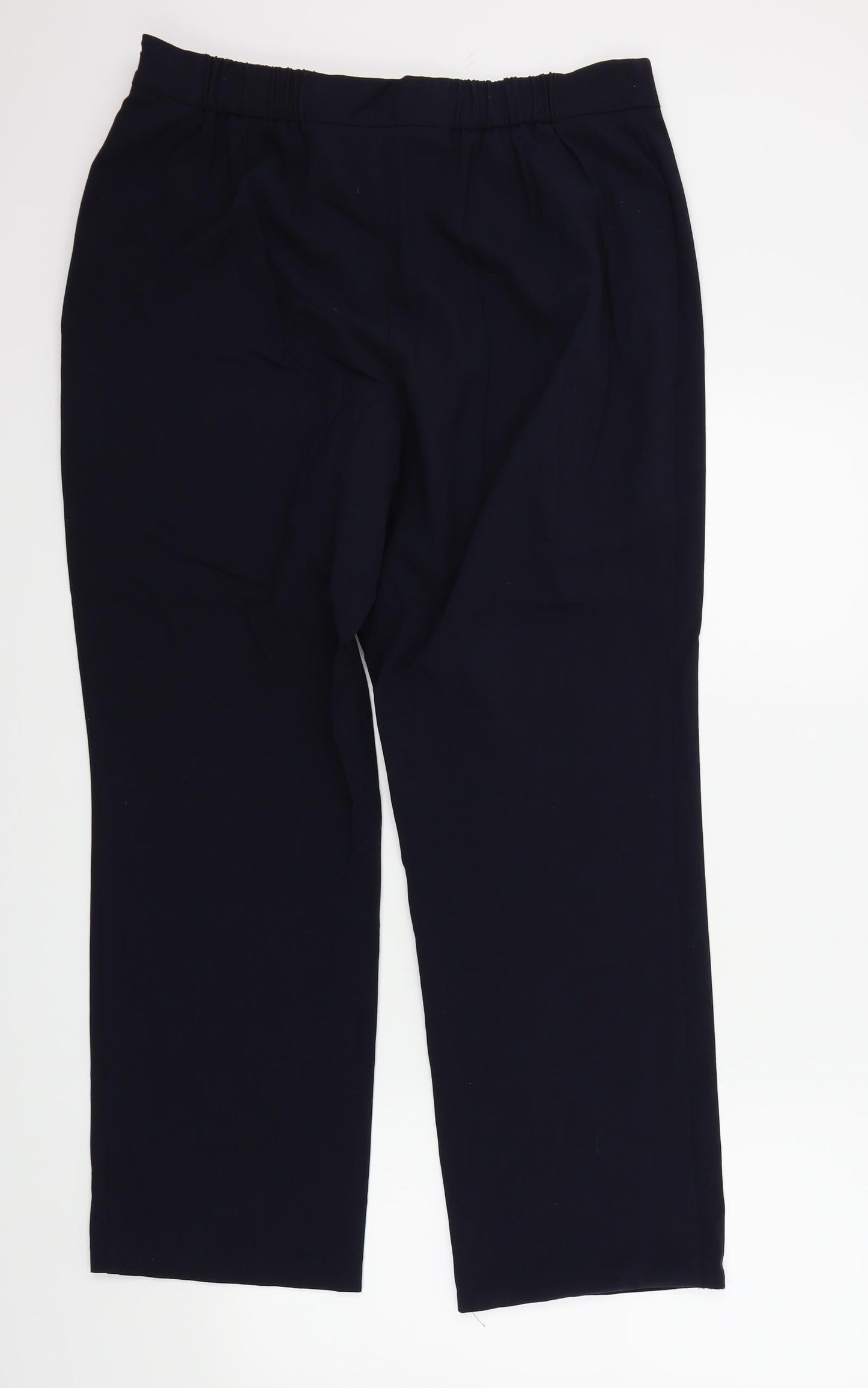 M&S Womens Blue   Sweatpants Trousers Size 16 L27 in